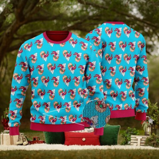 Master Roshi Nosebleed Pattern DBZ Ugly Sweater