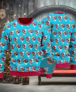 Master Roshi Nosebleed Pattern DBZ Ugly Sweater