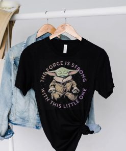 Master Yoda yoga the force is strong with this little one shirt