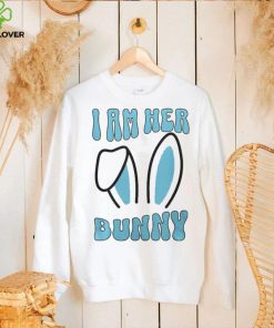 Matching Couple Easter Husband I Am Her Bunny Men's T shirt Back Print 1 Matching Couple Easter Husband I Am Her Bunny Men's T shirt Back Print