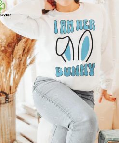 Matching Couple Easter Husband I Am Her Bunny Men's T shirt Back Print 3 Matching Couple Easter Husband I Am Her Bunny Men's T shirt Back Print