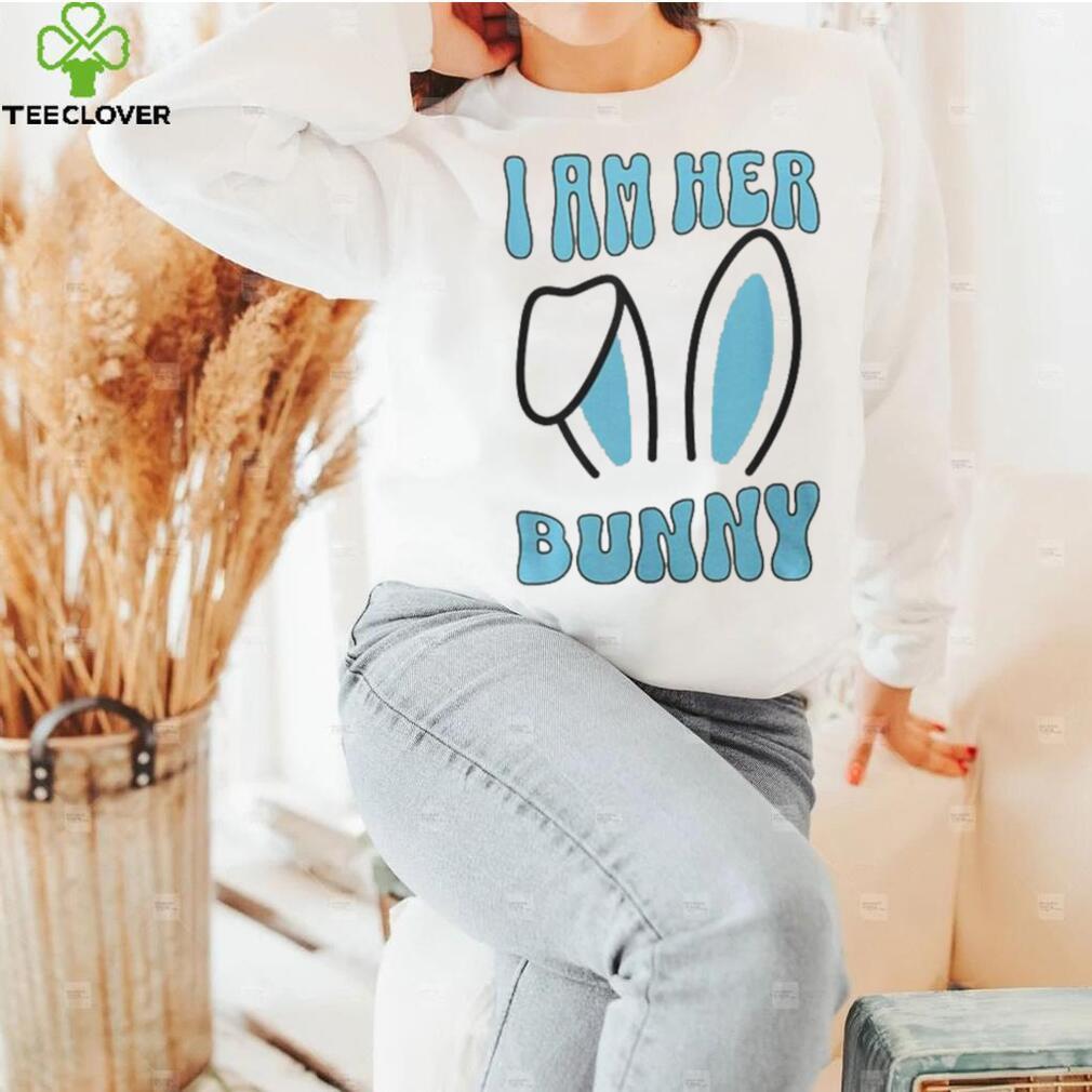 Matching Couple Easter Husband I Am Her Bunny Men’s T shirt Back Print Matching Couple Easter Husband I Am Her Bunny Men’s T shirt Back Print