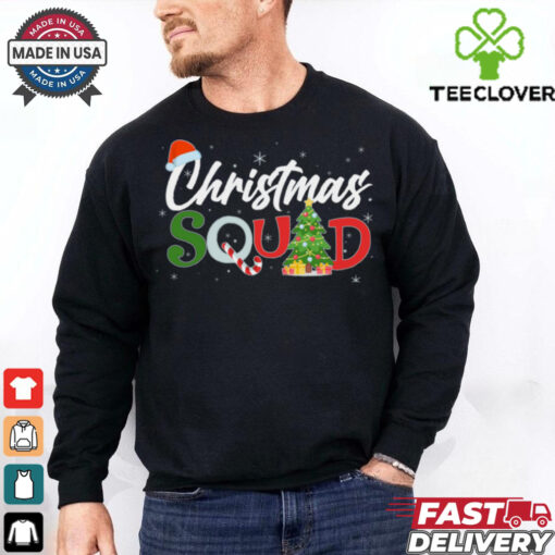 Matching Family Christmas Squad Performance Sprint T Shirt