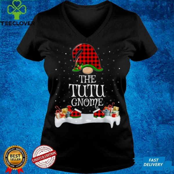 Matching Red Buffalo Plaid The Tutu Gnome Christmas T Shirt