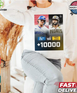 Matchup Kansas City Royals vs San Diego Padres World Series MLB 2024 Poster t shirt 3 Matchup Kansas City Royals vs San Diego Padres World Series MLB 2024 Poster t shirt
