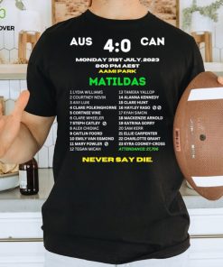 Matildas FIFA WWC 2023 Australia vs Canada Commemorative player list shirt