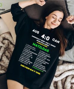 Matildas FIFA WWC 2023 Australia vs Canada Commemorative player list shirt 1 Matildas FIFA WWC 2023 Australia vs Canada Commemorative player list shirt