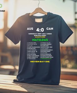 Matildas FIFA WWC 2023 Australia vs Canada Commemorative player list shirt 2 Matildas FIFA WWC 2023 Australia vs Canada Commemorative player list shirt