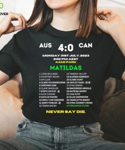 Matildas FIFA WWC 2023 Australia vs Canada Commemorative player list shirt 3 Matildas FIFA WWC 2023 Australia vs Canada Commemorative player list shirt