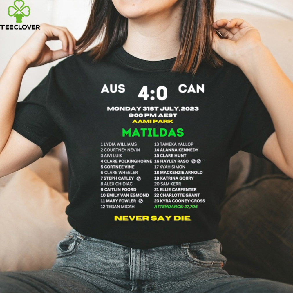 Matildas FIFA WWC 2023 Australia vs Canada Commemorative player list shirt Matildas FIFA WWC 2023 Australia vs Canada Commemorative player list shirt