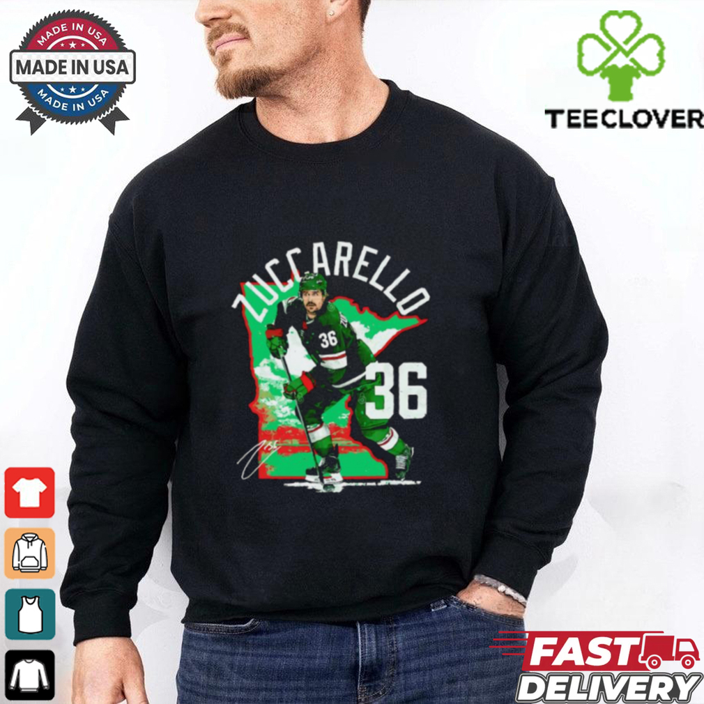 Mats Zuccarello 36 player Minnesota Wild hockey State signature shirt Mats Zuccarello 36 player Minnesota Wild hockey State signature shirt