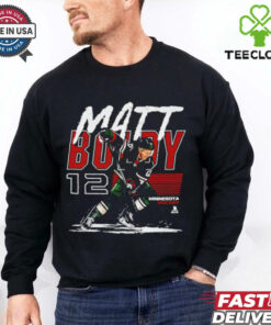 Matt Boldy Minnesota Wild player name retro shirt