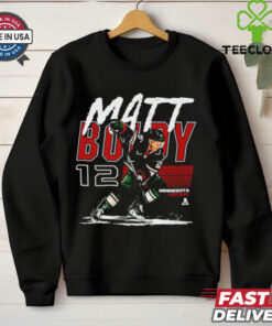 Matt Boldy Minnesota Wild player name retro shirt