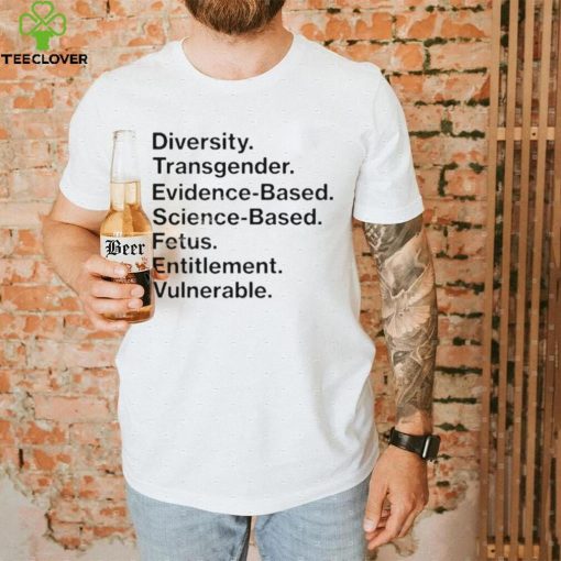 Matt Diversity Transgender Evidence Based Science Based Fetus Entitlement Vulnerable Shirt