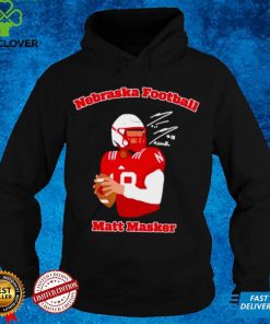 Matt Masker Nebraska football signature shirt