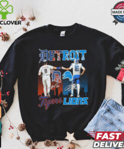 Matt Vierling Detroit Tigers X Jared Goff Detroit Lions Signatures Shirt