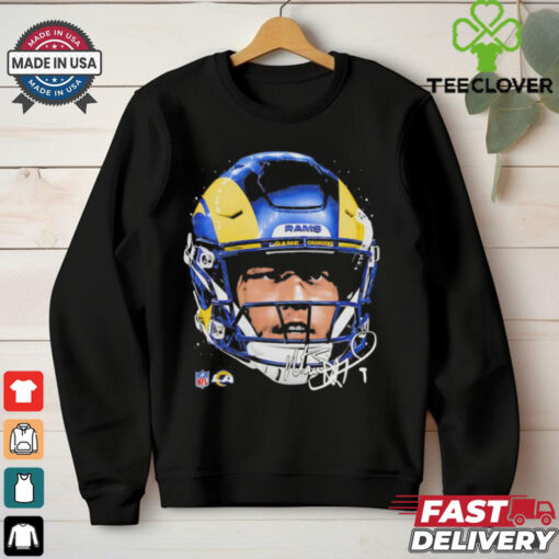 Matthew Stafford Los Angeles Rams NFL football big face signature graphic shirt