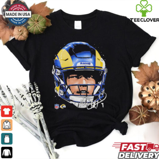 Matthew Stafford Los Angeles Rams NFL football big face signature graphic shirt