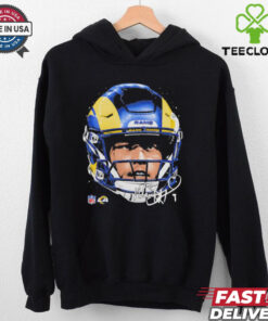 Matthew Stafford Los Angeles Rams NFL football big face signature graphic shirt