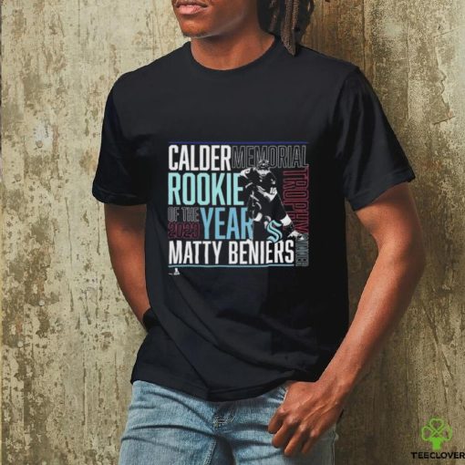 Matty Beniers Seattle Kraken 2023 Calder Trophy Winner T Shirt