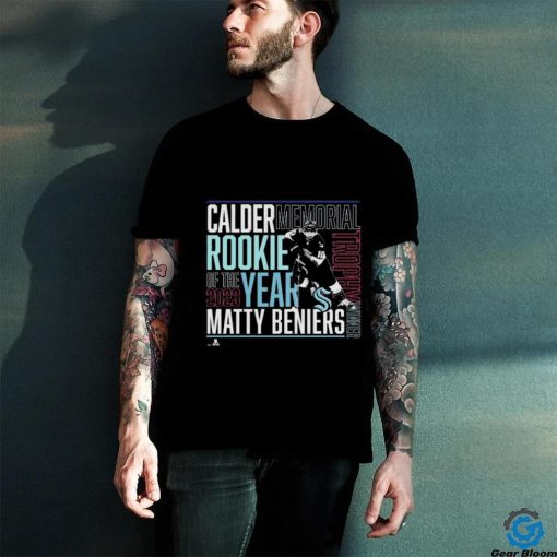 Matty Beniers Seattle Kraken 2023 Calder Trophy Winner T Shirt