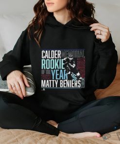 Matty Beniers Seattle Kraken 2023 Calder Trophy Winner T Shirt