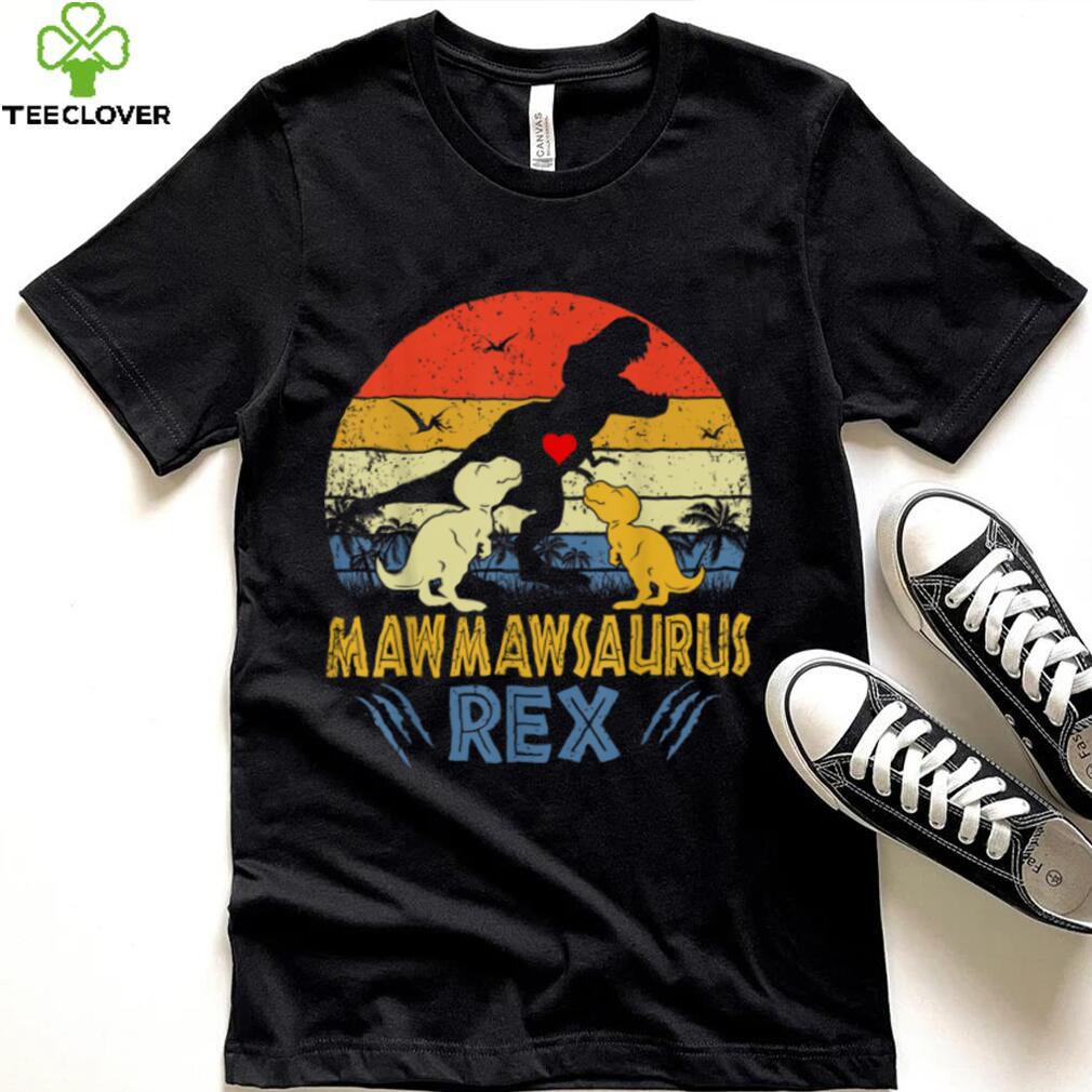 Mawmaw Saurus T Rex Dinosaur Mawmaw 2 kids Family Matching T Shirt Mawmaw Saurus T Rex Dinosaur Mawmaw 2 kids Family Matching T Shirt