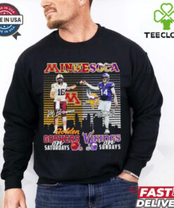 Max Brosmer Minnesota Golden Gophers On Saturdays X Sam Darnold Minnesota Vikings On Sundays Shirt