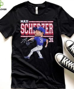 Max Scherzer Texas Cartoon Baseball Shirt 1 Max Scherzer Texas Cartoon Baseball Shirt