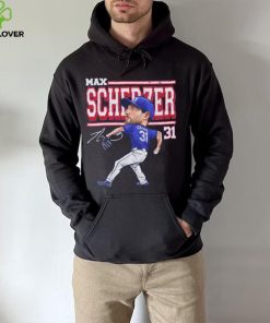 Max Scherzer Texas Cartoon Baseball Shirt 3 Max Scherzer Texas Cartoon Baseball Shirt
