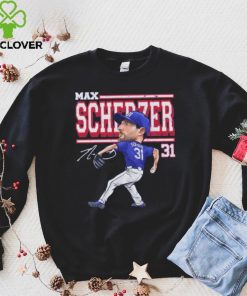 Max Scherzer Texas Cartoon Baseball Shirt 4 Max Scherzer Texas Cartoon Baseball Shirt