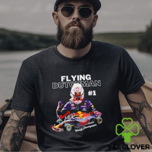 Max Verstappen 1 Flying Dutchman Wold Champions signature shirt