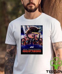 Max Verstappen King of the Ring Five wins at the Red Bull Ring Austrian GP F1 poster shirt 3 Max Verstappen King of the Ring Five wins at the Red Bull Ring Austrian GP F1 poster shirt