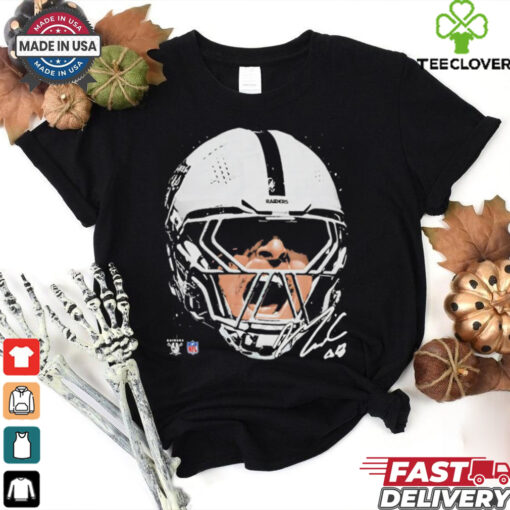 Maxx Crosby Las Vegas Raiders NFL football big face signature graphic shirt