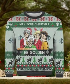 May Your Be Golden Girls Knitted 3D Sweater For Christmas