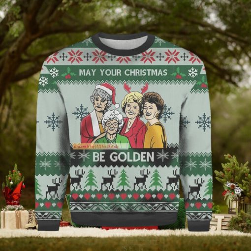 May Your Be Golden Girls Knitted 3D Sweater For Christmas