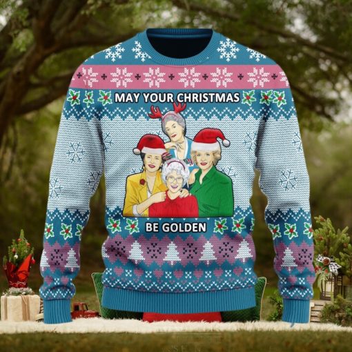 May Your Christmas Be Golden Ugly Christmas Sweater Christmas Gift For Men And Women