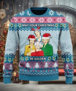 May Your Christmas Be Golden Ugly Christmas Sweater Christmas Gift For Men And Women
