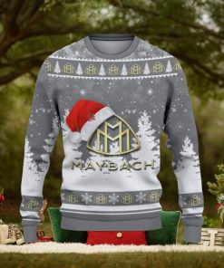 Maybach Logo Wearing Santa Hat Christmas Gift Ugly Christmas Sweater For Men And Women Gift 1 Maybach Logo Wearing Santa Hat Christmas Gift Ugly Christmas Sweater For Men And Women Gift