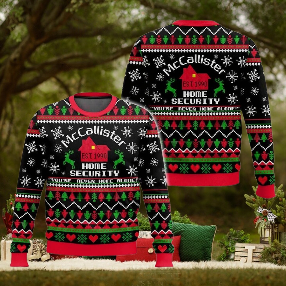 McCallister Home Security Christmas Ugly Sweater McCallister Home Security Christmas Ugly Sweater
