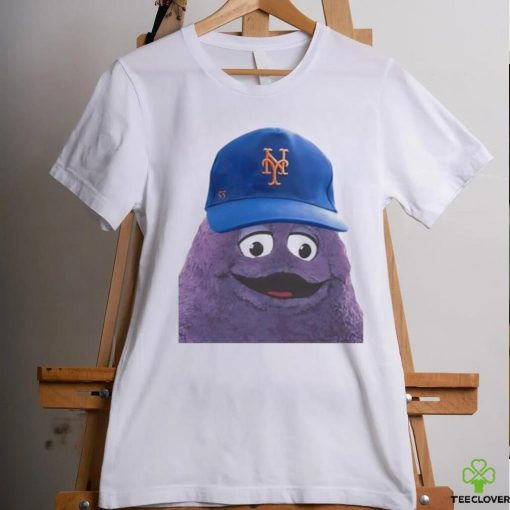 McDonald’s Grimace wearing New York Mets cap hoodie, sweater, longsleeve, shirt v-neck, t-shirt