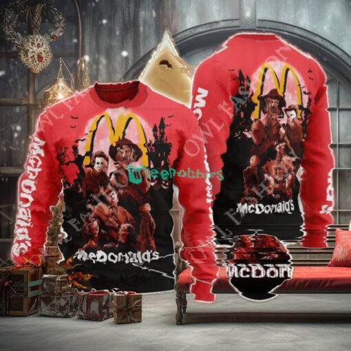 McDonald’s Horror Halloween Night 2024 Ugly Sweater