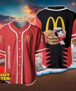 McDonald’s Snoopy Baseball Jersey Shirt For Snoopy Lovers Gift Ideas