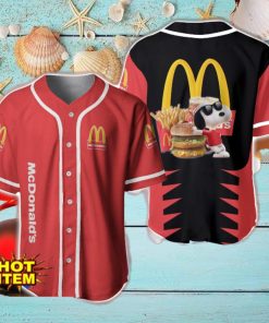 McDonald’s Snoopy Baseball Jersey Shirt For Snoopy Lovers Gift Ideas