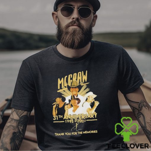 McGraw 31th 1993 2024 Thank You For The Memories T Shirt
