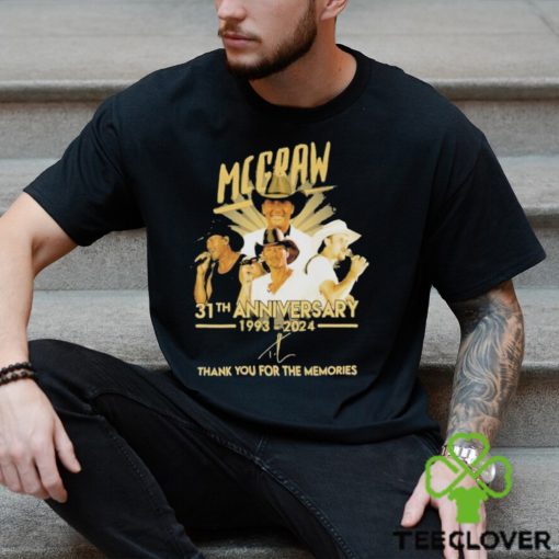 McGraw 31th 1993 2024 Thank You For The Memories T Shirt