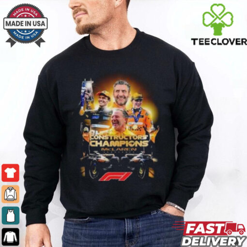McLaren F1 Team Constructors Champions 2024 Celebrating shirt