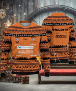 McLaren F1 Team Customized Ugly Christmas Sweater Gift For Holiday