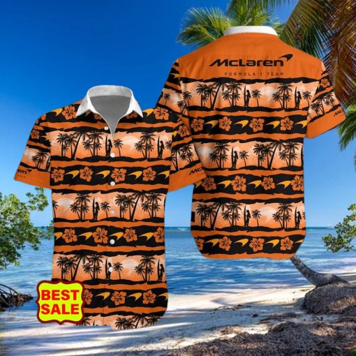 McLaren F1 Team Style 8 Aloha Supercar Combo Hawaiian Shirt And Short