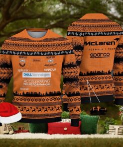 McLaren Formula 1 Team Kintted Christmas 3D Sweater For Men And Women